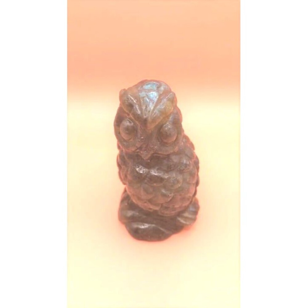 Labradorite Owl Carving - Picture 2 of 5